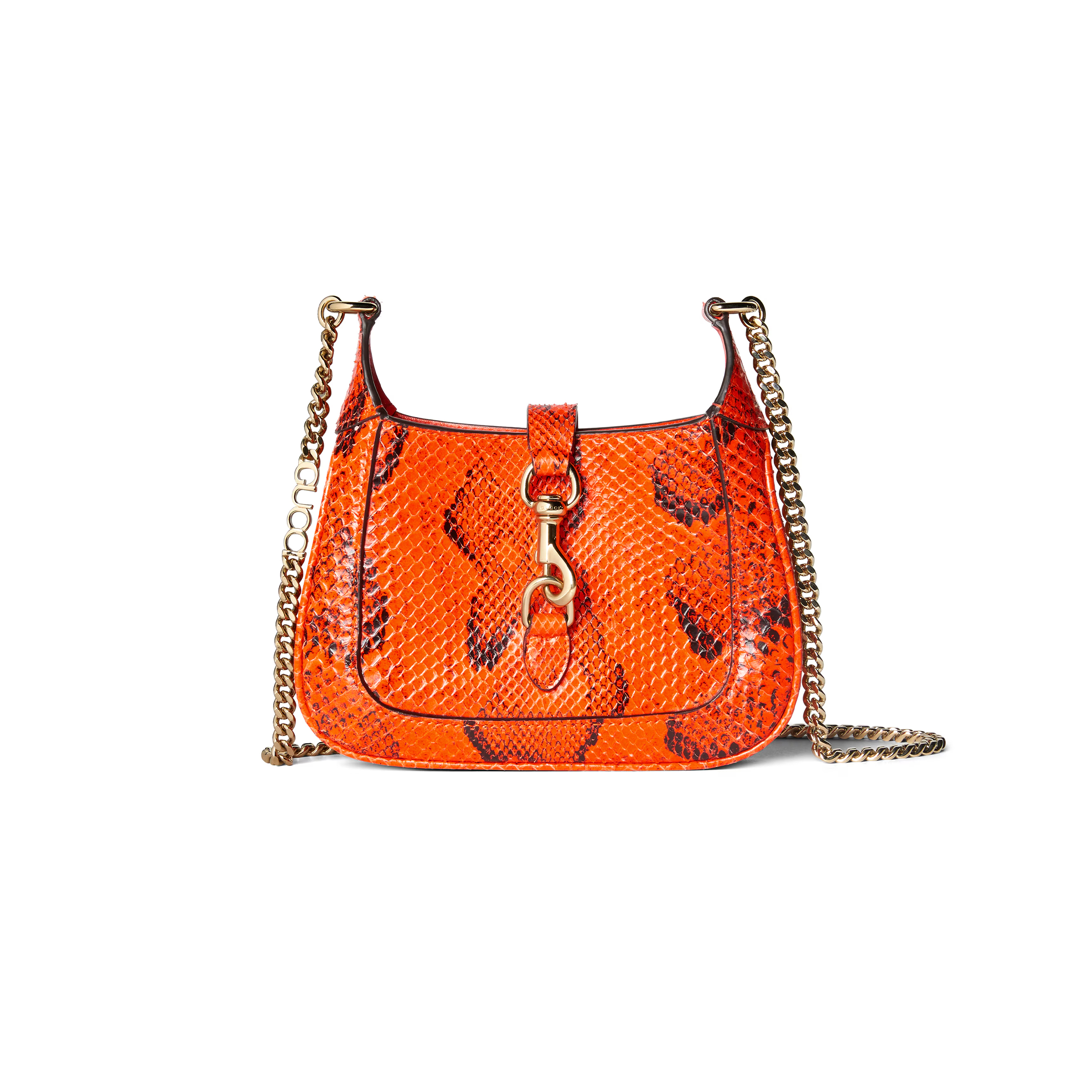 GUCCI JACKIE NOTTE PYTHON MINI BAG 782889 (19.5*18*3.5cm) GUCCI JACKIE NOTTE PYTHON MINI BAG 782889 (19.5*18*3.5cm)